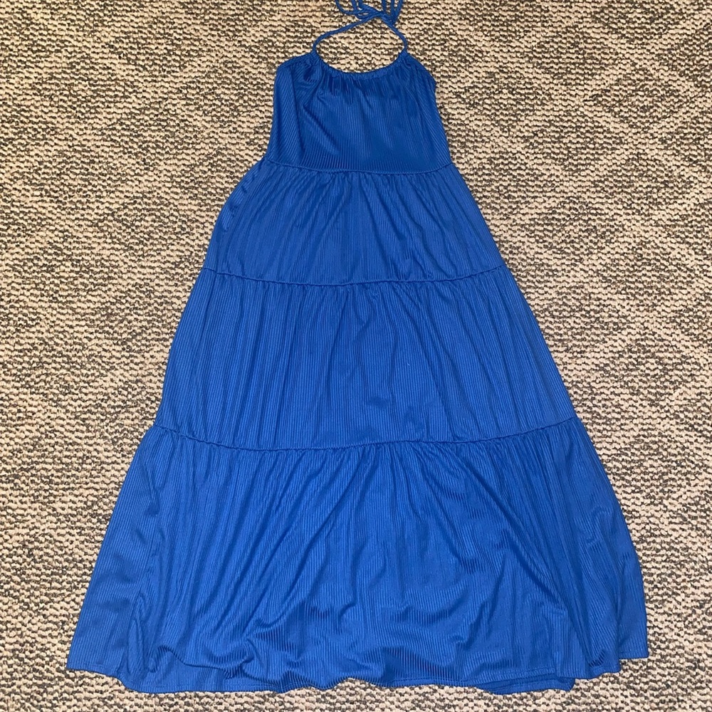 See You Monday Los Angeles Blue Halter Dress 👗